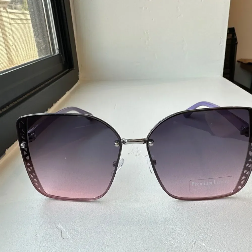 New Fashion Sunglasses Large Frames, Light Weight, Mixed Metal